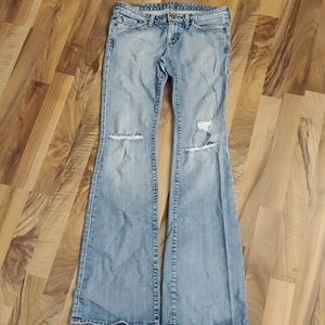Vintage Big Star Distressed Low Boot Jeans 27L